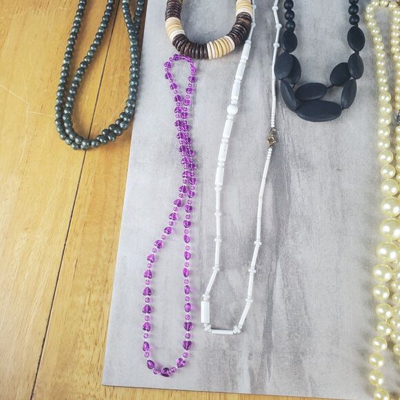 Necklaces Costume Fashion Lot Of 7 Includes 1 Monet - Picture 8 of 8